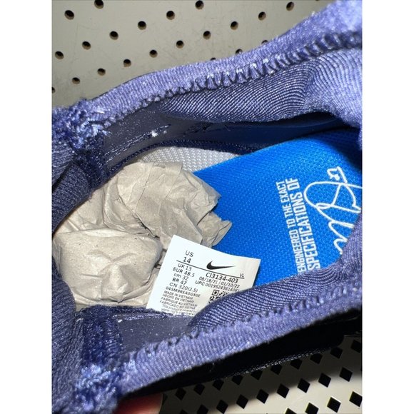 Nike Force Zoom Trout 7 Mens Metal Baseball Cleats Size 14 Navy Blue White - Picture 6 of 6